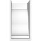 Ekena Millwork Standard Van Buren Architectural Grade PVC Bracket, 6 1/2"W x 12"D x 12"H BKTP07X12X12VAN - alternate 3
